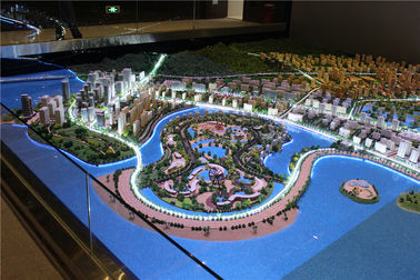 1 / 1000 моделей масштаба миниатюрных архитектурноакустических для дисплея городского планирования