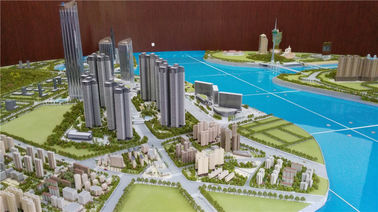 Модель города большого диапазона причудливая миниатюрная с теплым цветом СИД покрашенным светом