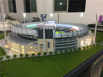 Хо стадион Макетте масштаба с светом, миниатюрной моделью футбольного стадиона